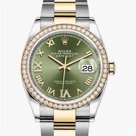 rolex datejust oyster 36mm steel yellow gold and diamonds|Rolex Datejust 36 diamond bezel.